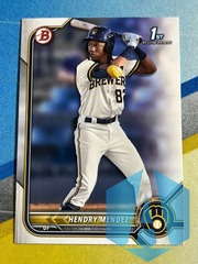 2022 1st Bowman Prospects Hendry Mendez #BP-88 RC Milwaukee Brewers